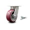 Service Caster 5 Inch Kingpinless Poly on Aluminum Wheel Swivel Caster with Swivel Lock SCC SCC-KP30S520-PAR-BSL - alternate 1